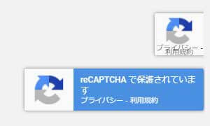 reCAPTCHA v3の確認画面