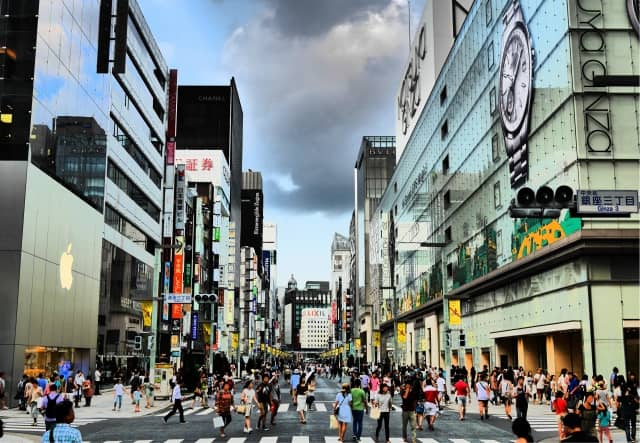 東京、銀座