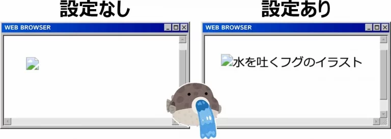 alt属性を設定するメリットのイメージ