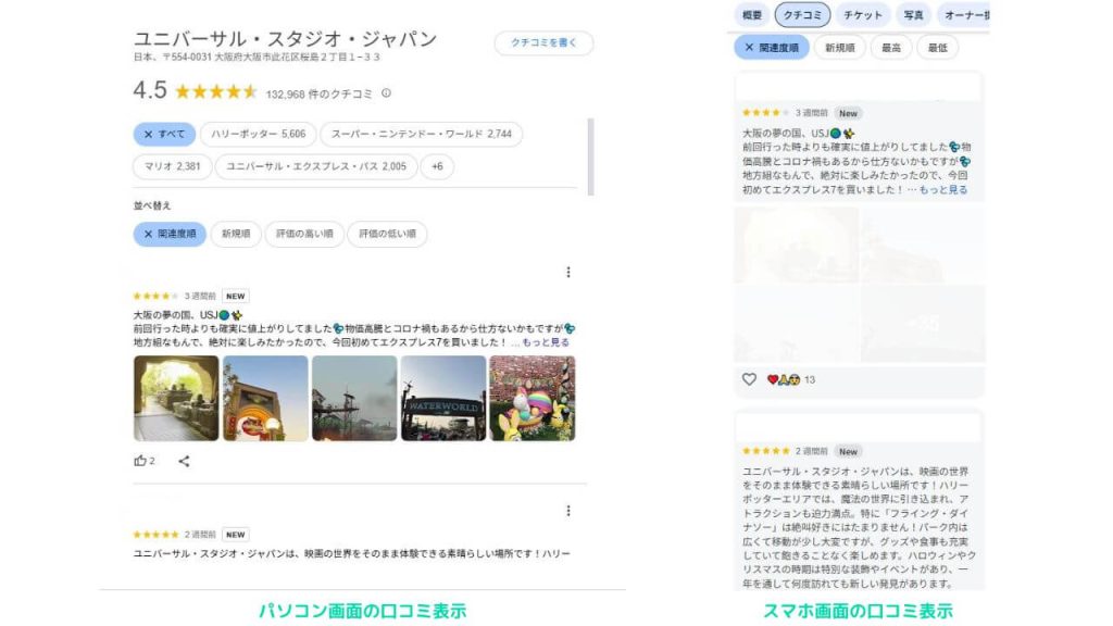 Googleビジネスプロフィールの口コミとは?