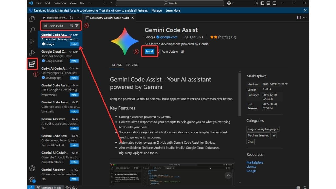Gemini Code Assistの使い方！VS Code導入方法や商用利用、企業活用まで徹底解説