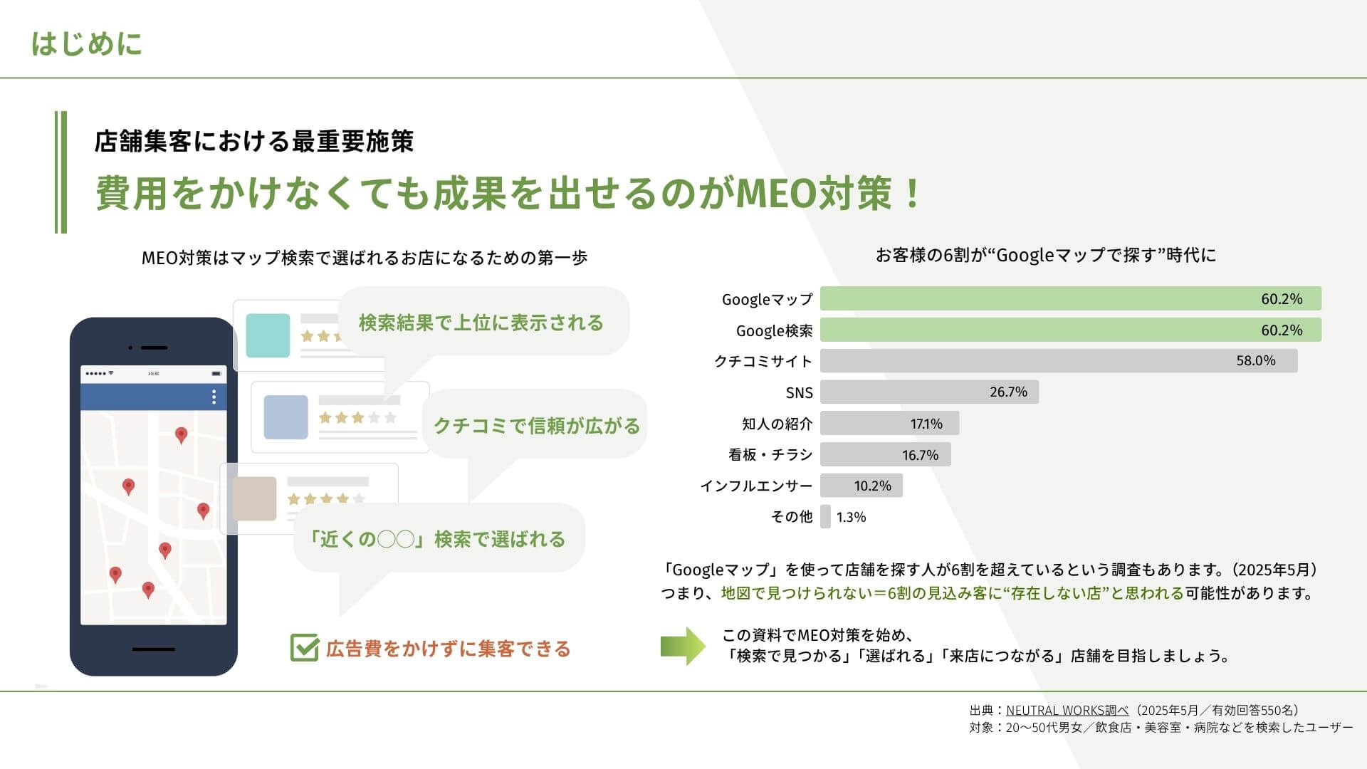 MEO対策の教科書3ページ目