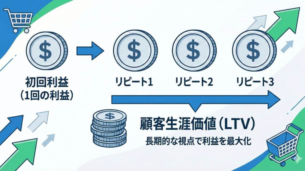 【ステップ2】リピート売上も加味して「利益（LTV）」を算出するの画像