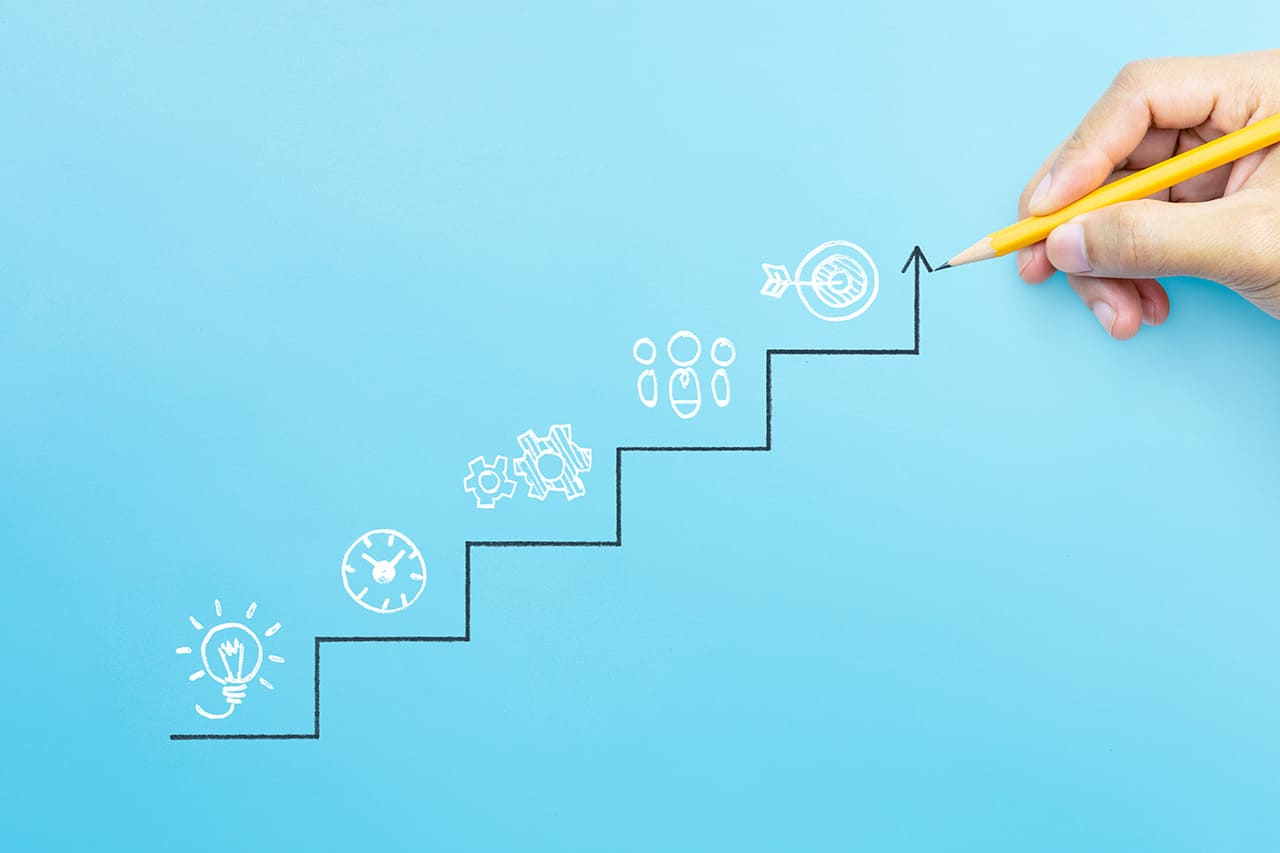 ターゲットマーケティングの具体的なステップのイメージ