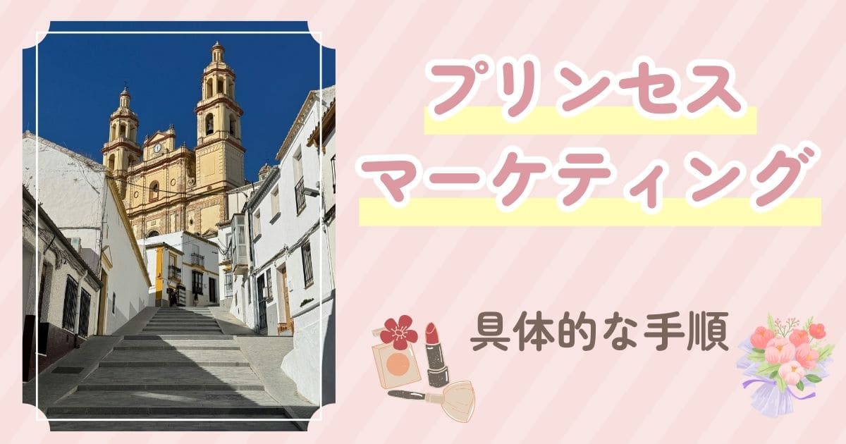 プリンセスマーケティングの実践手順のイメージ画像