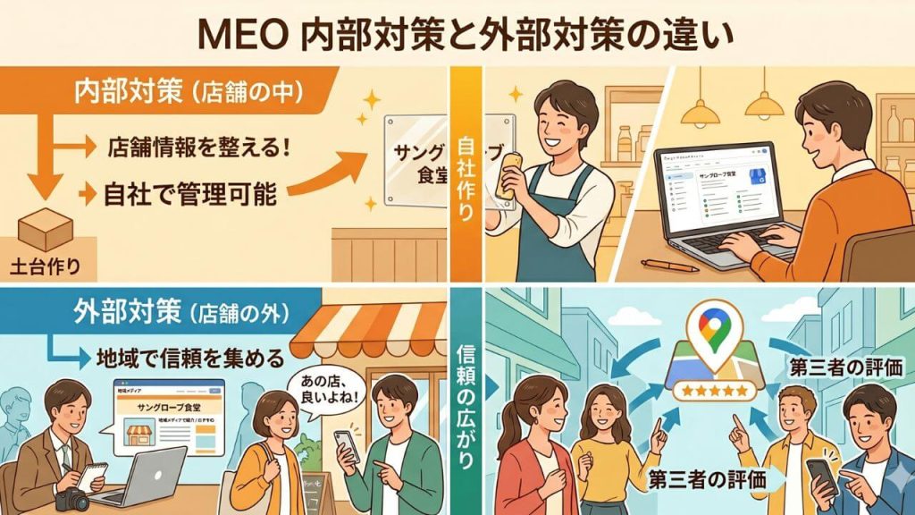 MEOの内部対策とは？外部対策との違いの画像