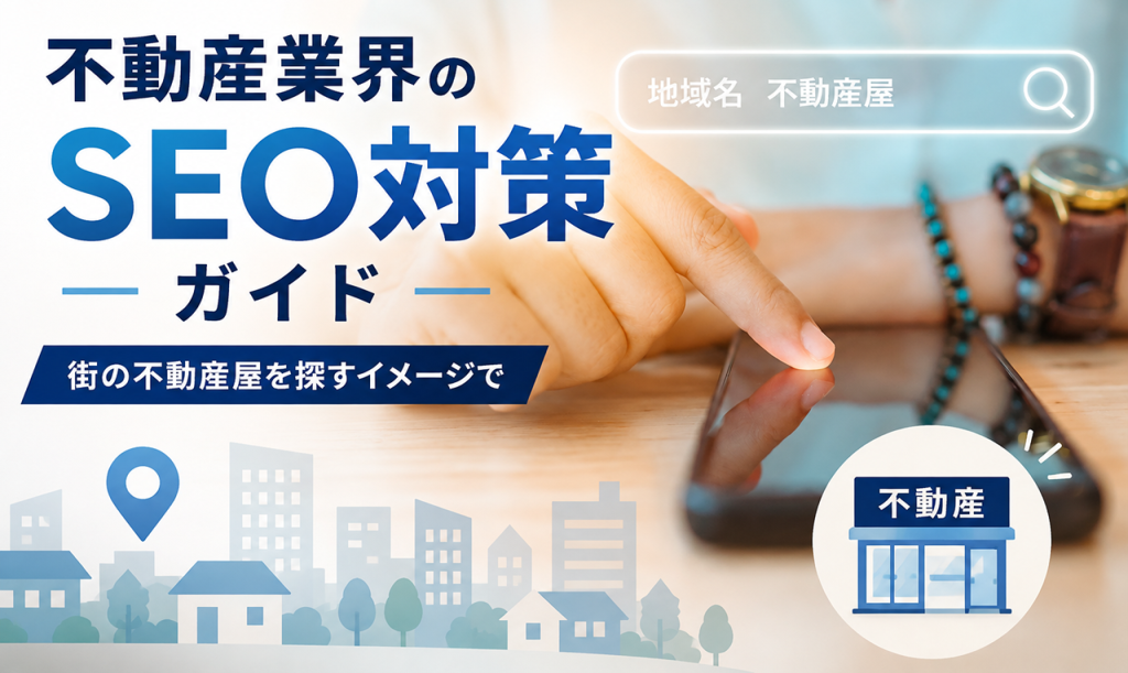 不動産業界のSEO対策のやり方ガイド！のアイキャッチ
