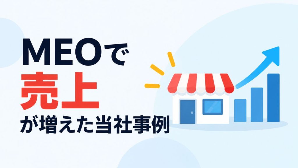 MEOで売上が増えた当社事例のイメージ画像